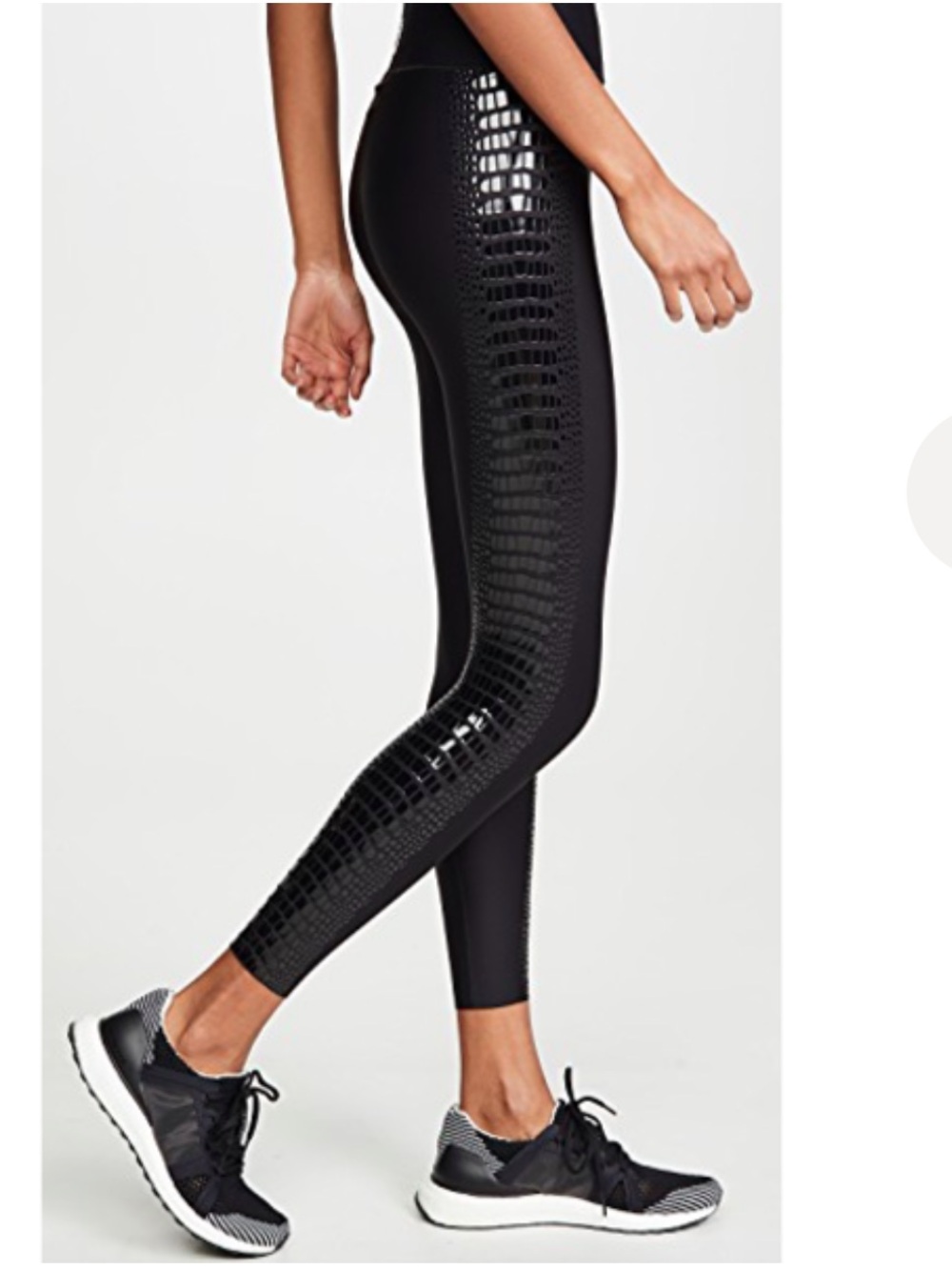 Ultracor Ultra High Crocodile Legging Nero Patent Black Luxury Activewear SM